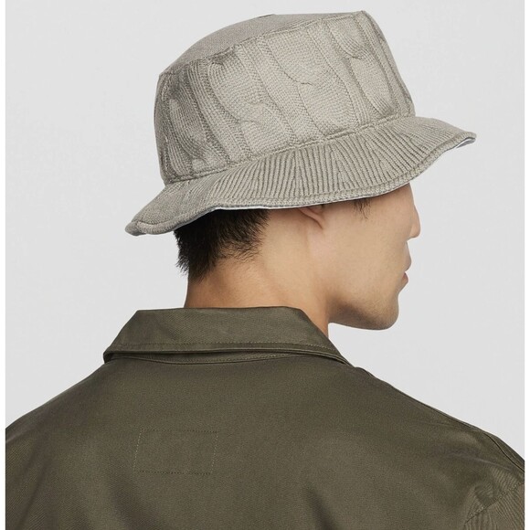 Nike Bucket Hat Knit Life Apex Reversible Green Silver MEDIUM $70 - Picture 4 of 5